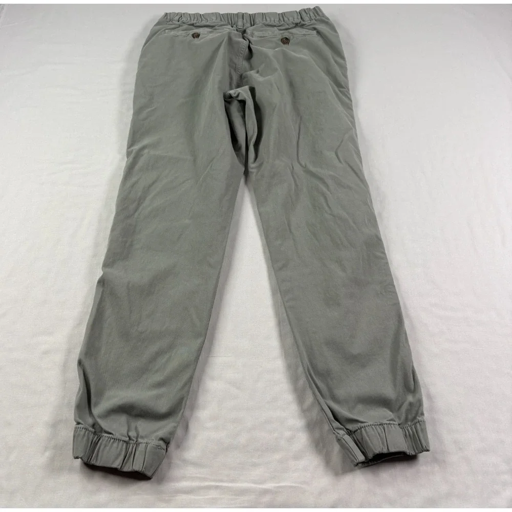 Bear Bottom Pants Mens Medium Gray Jogger Stretch Casual Chino Elastic Waist